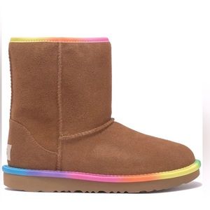CLEARANCE!! NEW UGG Kids' Rainbow Genuine Shearling Lined Boot Sz1